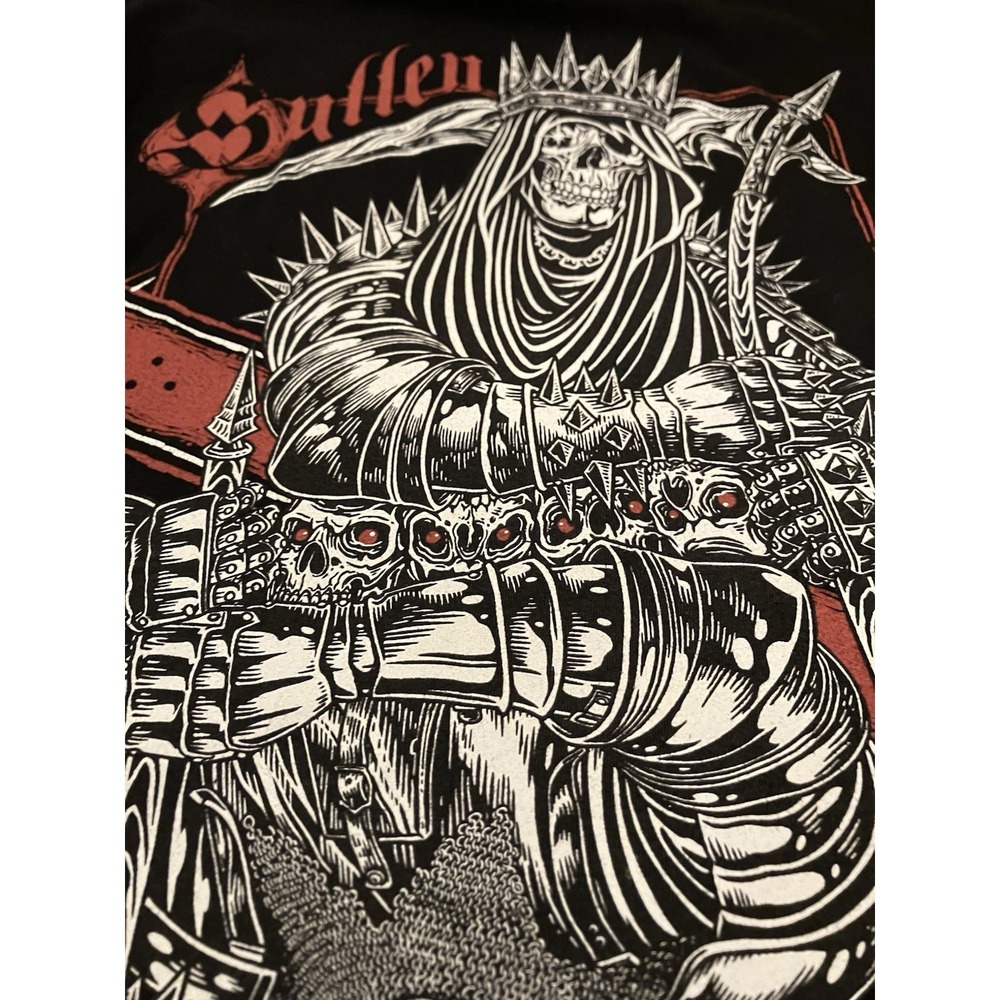 Sullen Men's T-shirt  Skeleton Reaper Biker Tattoos Urban  Limited Edition L